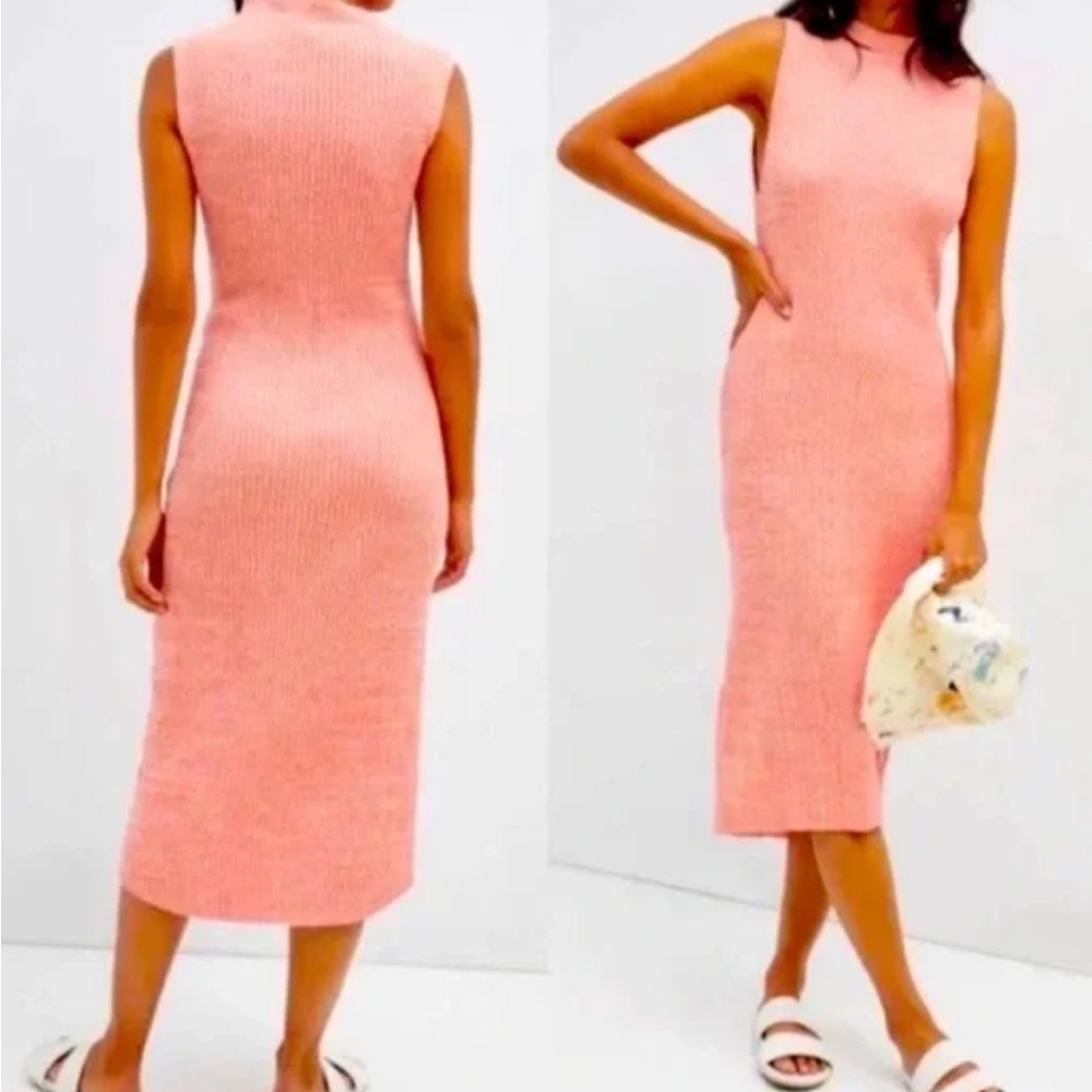Like new, Anthropologie pink dress, size M